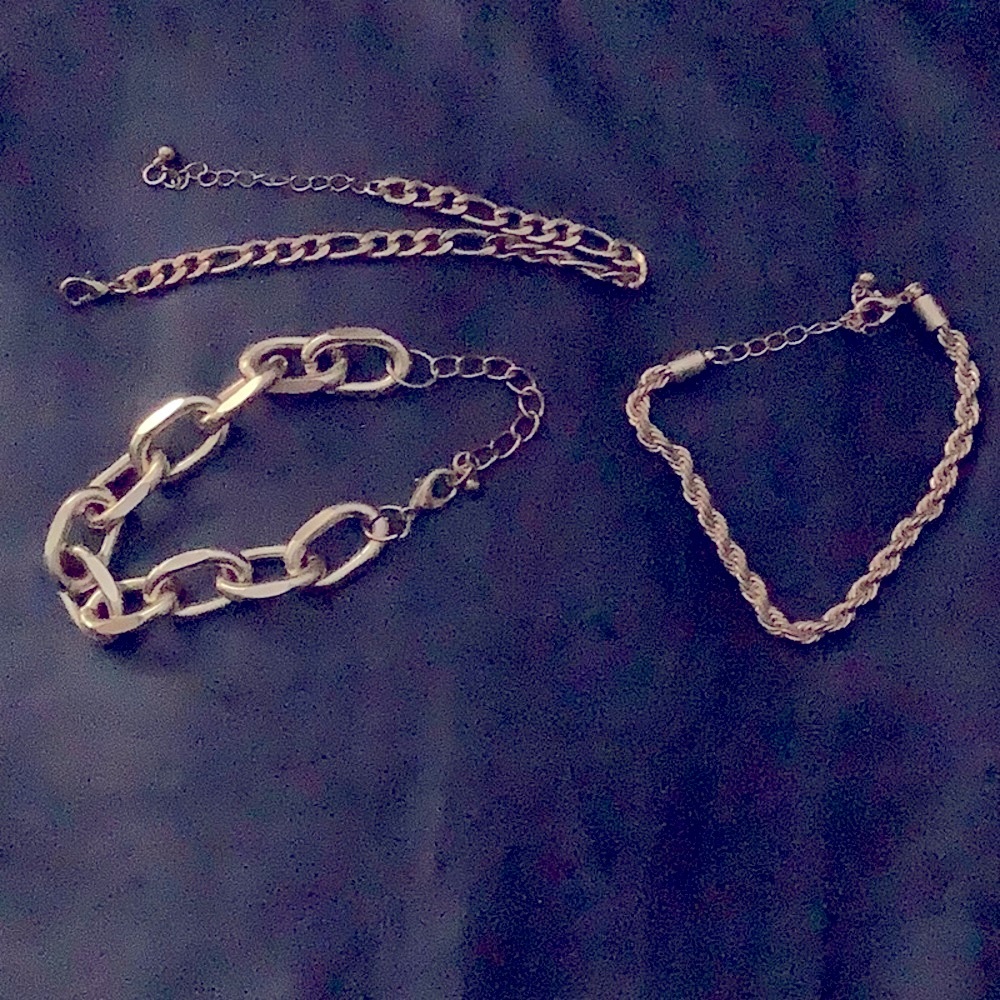 💛Fashion nova, three piece bracelet, and anklet set